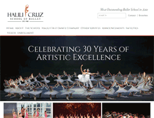 Tablet Screenshot of halilicruzballet.com